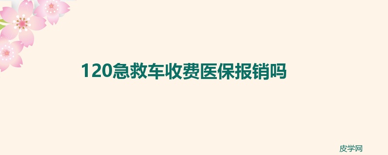 120急救车收费医保报销吗