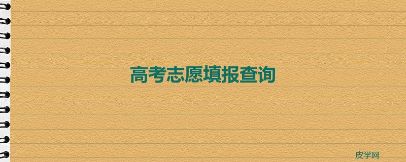 高考志愿填报查询