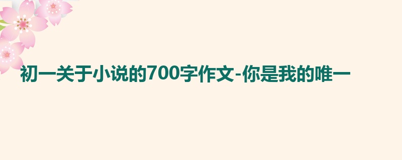 初一关于小说的700字作文-你是我的唯一