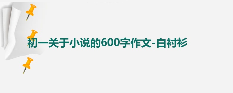 初一关于小说的600字作文-白衬衫