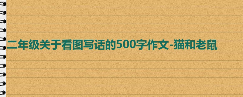 二年级关于看图写话的500字作文-猫和老鼠