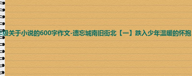 六年级关于小说的600字作文-遗忘城南旧街北【一】跌入少年温暖的怀抱