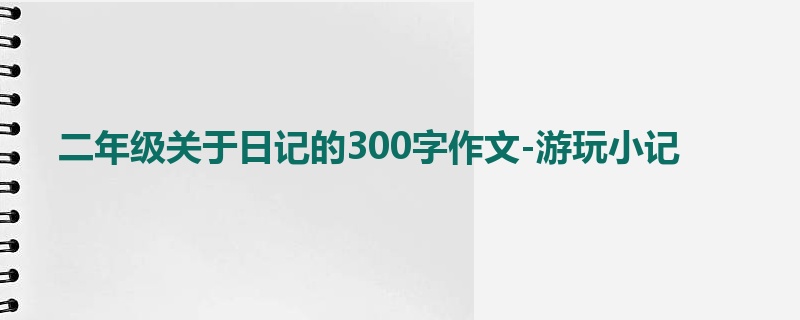 二年级关于日记的300字作文-游玩小记