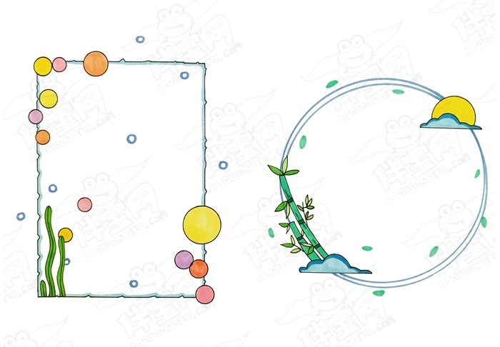 通用手抄报边框简笔画可爱，手抄报边框简单又漂亮