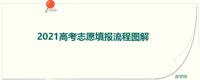 2021高考志愿填报流程图解