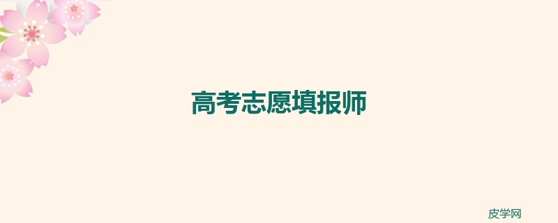 高考志愿填报师