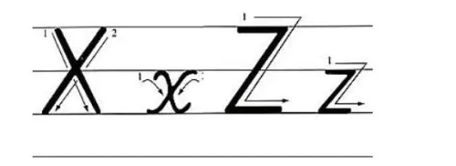 小学英语26个字母标准手写体教程