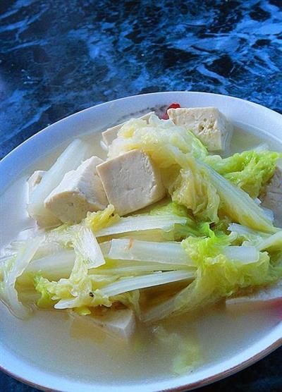 大白菜炖豆腐