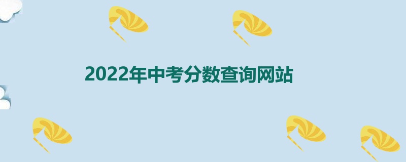 2022年中考分数查询网站