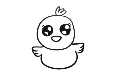 简单可爱小鸡简笔画怎么画 彩色儿童小鸡简笔画步骤图解